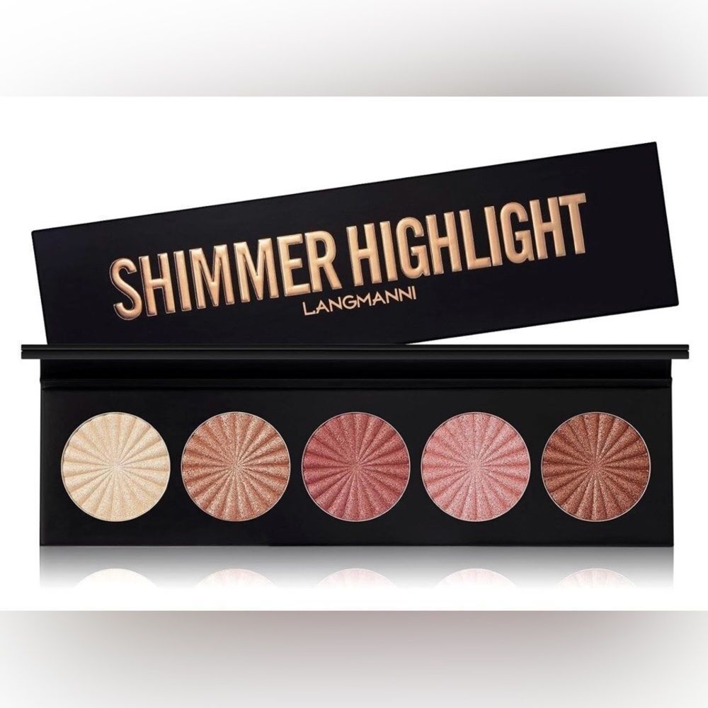 Shimmer Highlight Palette - Gold, Pink & Cream - Korean Makeup - New In Package